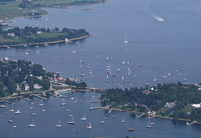 Chester Yacht Club aerial view