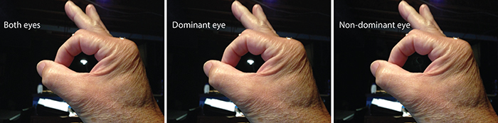 Binoculars - Dominant eye test