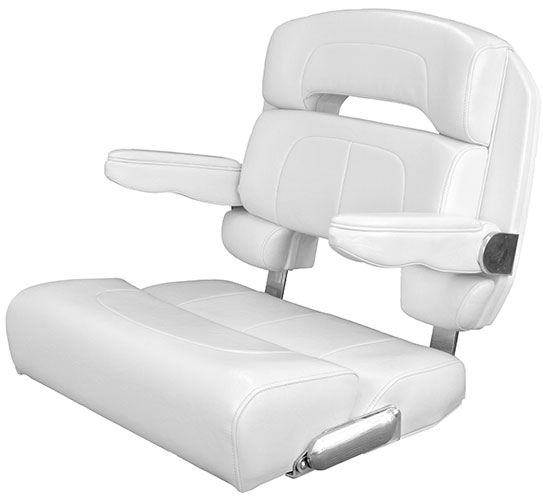 Capri Deluxe Helm chair Bolster White