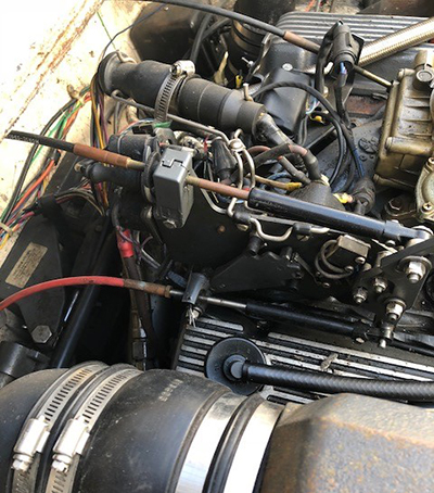 upper and lower shift cables