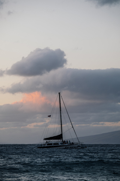 Sailboat Under Cloudy Sky