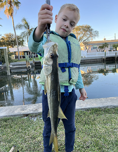 Wilson with a snook 400